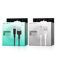 Кабель USB to Lightning Borofone BX1 EZSync, 1m, 2.0A, черный