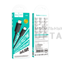 Кабель Type-C to Lightning HOCO X88 Gratified, 2,0м, PD 27W,  черный