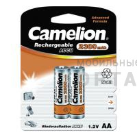 Аккумуляторная батарейка CAMELION R6 (2300 mAh) (2 бл)   (2/24/384)