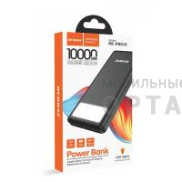 Внешний аккумулятоp RECRSI RE PB010 10 000 mAh чёрный Внешний аккумулятоp RECRSI RE PB010 10 000 mAh чёрный