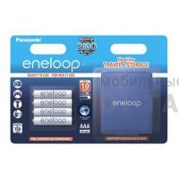 Аккумуляторная батарейка PANASONIC  eneloop BK-4MCDEC4BE 800mAh AAA  R03 +футляр BL4 Аккумуляторная батарейка PANASONIC  eneloop BK-4MCDEC4BE 800mAh AAA  R03 +футляр BL4