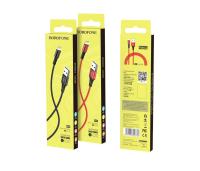 Кабель USB to Lightning Borofone BX20 Enjoy, 1.0м, 2.1A, красный
