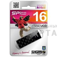 Флешка USB 16 Гб Silicon Power  Ultima U03  чёрный