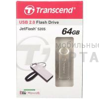 Флешка USB 64 Гб Transcend  JetFlash 520S  серебро Флешка USB 64 Гб Transcend  JetFlash 520S  серебро