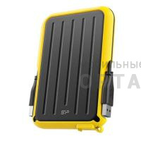 Жесткий диск HDD Siliсon Power  1 TB  A66 Armor, жёлтый, 2.5", USB 3.2 Жесткий диск HDD Siliсon Power  1 TB  A66 Armor, жёлтый, 2.5", USB 3.2