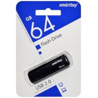 Флешка USB 64Gb SmartBuy Clue, USB 2.0, черный