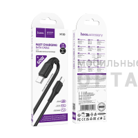 Кабель Type-C to Type-C HOCO X120 Beneficio, 1m, 60W, PD 60W,  черный